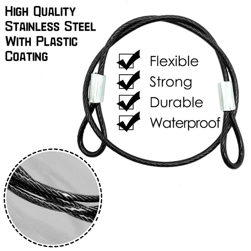 CKANDAY 20 Pack 6 Inch(15cm) Safety Stainless Steel Tethers with