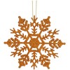 Christmas Concepts® Pack of 12-10cm Glitter Snowflake Hanging Decorations -