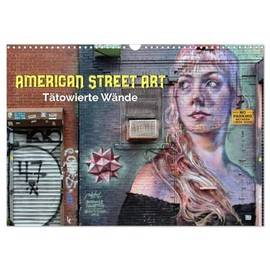 American Street Art - Tattooed Walls (Wall Calendar 2026 DIN A3 Landscape), CALVENDO Monthly Calendar: Urban Art in New York City and Chicago (CALVENDO Art)