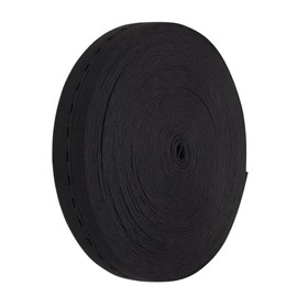 Gumiband 2 Metres Perforated Rubber 30 mm Black 70% Polyester 30% Elastane