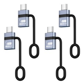 Liaoan USB C to USB Adapter 4-Piece Set, USB C to USB 3.0 OTG Adapter, Thunderbolt 4/3 to USB 3.0 Compatible with Phone 16 Pro Max MacBook Pro Air 2023 Pad Mini iMac Surface, etc