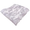 Silk Handkerchief In Silver Leaf – Hanky Size 25 x