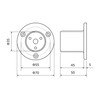 Wake Industry UNIT the 35 Unit 35 End Base Gold