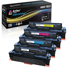 Arthur Imaging Compatible Toner Cartridge Replacement for Canon 046 046H for Color ImageCLASS MF735Cdw LBP654Cdw MF731Cdw MF733Cdw Laser Printer (Black Cyan Magenta Yellow,Â 4-pk)