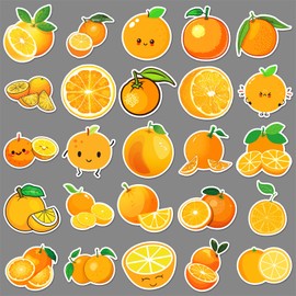 Orange Stickers 50 Pack Laptop Stickers,Vinyl Waterproof Stickers for Water Bottles Skateboard Scrapbook Bike Computer,Phone,-Graffiti Stickers Pack for Teens Girls Kids Adults(Orange)