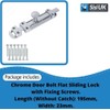 Door Bolts 8 Inch Chrome Flat Bolt Surface Door Latches