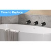 3 PCS Black Shower Knobs, Shower Knob Replacement Compatible with