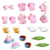 Tinoaly 20pcs Mini Capybara Figurines, Glow in The Dark Tiny