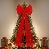Soulchen 49 Inches Christmas Tree Topper Bow Large Fluffy Tulle
