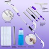 Spray Window Squeegee with 60" Extension Pole, Window Cleaning Squeegee