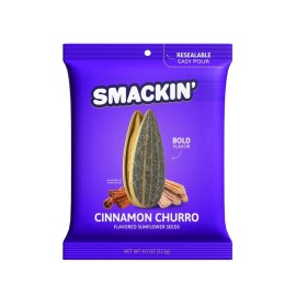 Smackin’  Cinnamon Churro  Sunflower Seeds 4 oz / BB: 07/2026