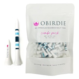 Obirdie Bamboo Golf Tees (Navy & Blue)