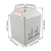 Baomain Master Switch Exterior Box, Protective Enclosure for LW28-125/4 Rotary