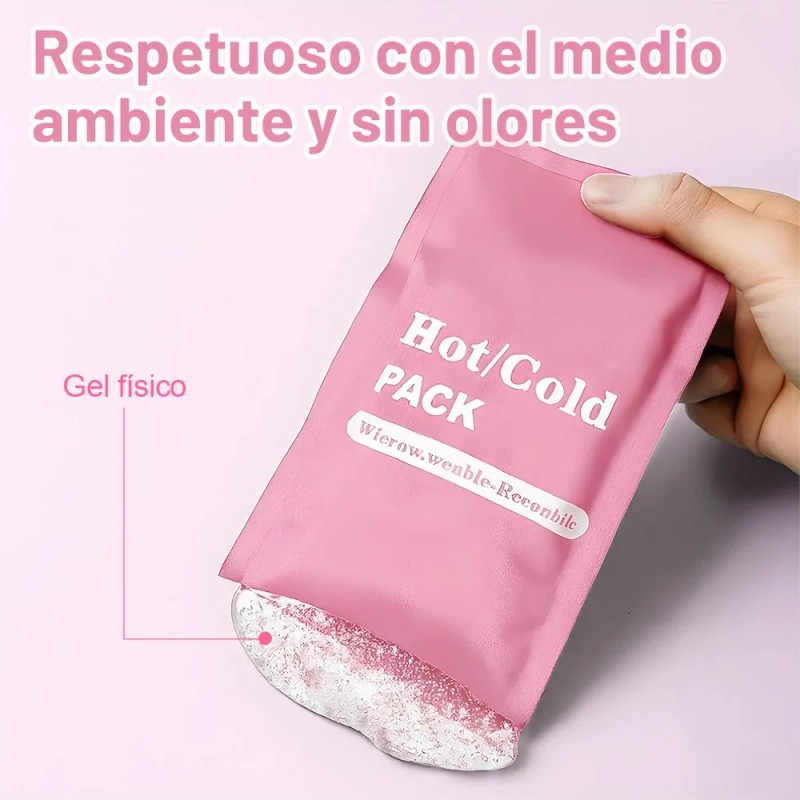4 Compresa De Gel Frío Calor Terapia Reutilizable 23x13cm