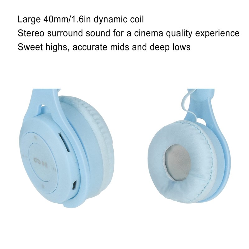 Kids Headphone Foldable Over Ear Headphones with Stereo Sound for