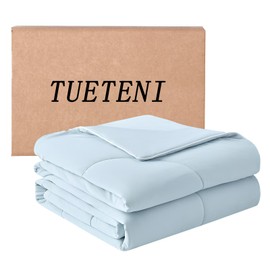 Cooling Comforter King Size for Hot Sleepers, Updated Cooling Feeling Silk Ice Summer Cold Blanket, Blue Ice Blanket, Breathable Soft Lightweight Silk Smooth (Blue1, King(104"*90"))