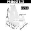 Rairsky Pack of 25 Acrylic Stands, Transparent Small Acrylic Stand,