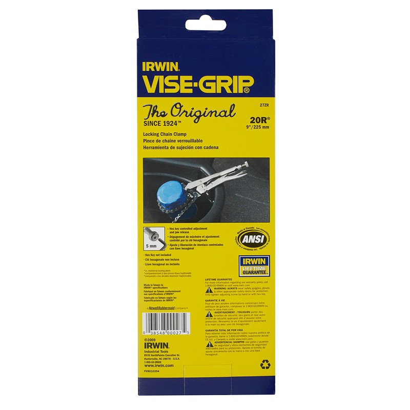 IRWIN VISE-GRIP Original Chain Clamp, Locking, 9-Inch (27ZR)