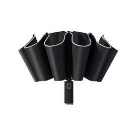 Zleufirty Folding Umbrella, Parasol, For Both Rain and Shine, One-Touch, Automatic Opening/Closing, Folding Umbrella, Large Size, 41.3 inches (105 cm), 8 Ribs, Strong Windproof, UV Protection, 100%