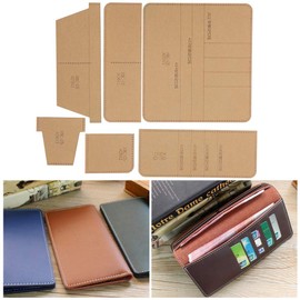 Wallet Acrylic Stencil Clear Acrylic Leather Pattern Leather Templates for Handmade DIY Crafts
