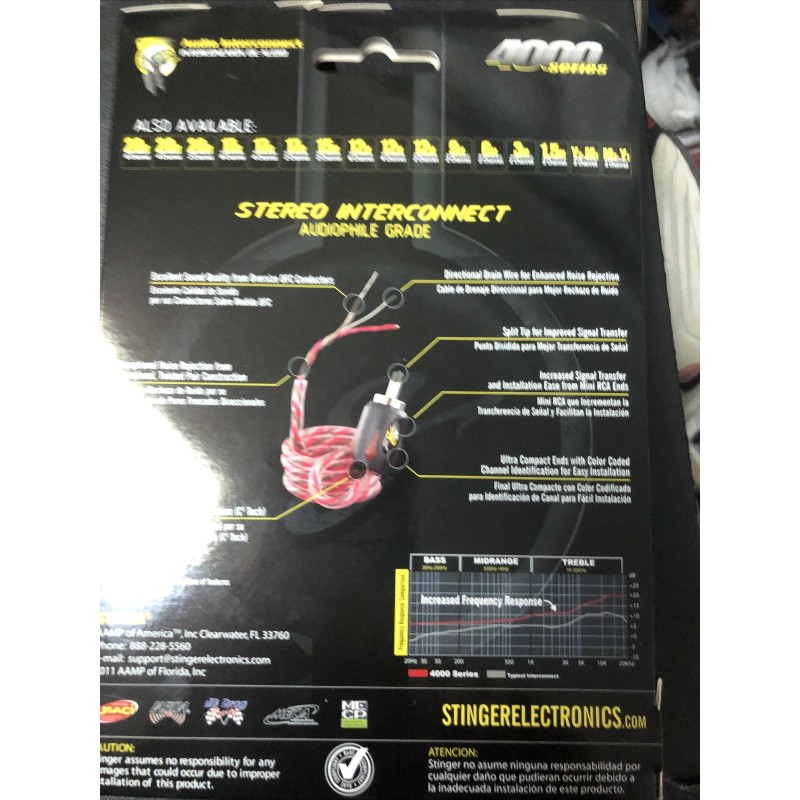 Stinger SI4917 17’ 4000 Series Audio Video Interconnect New