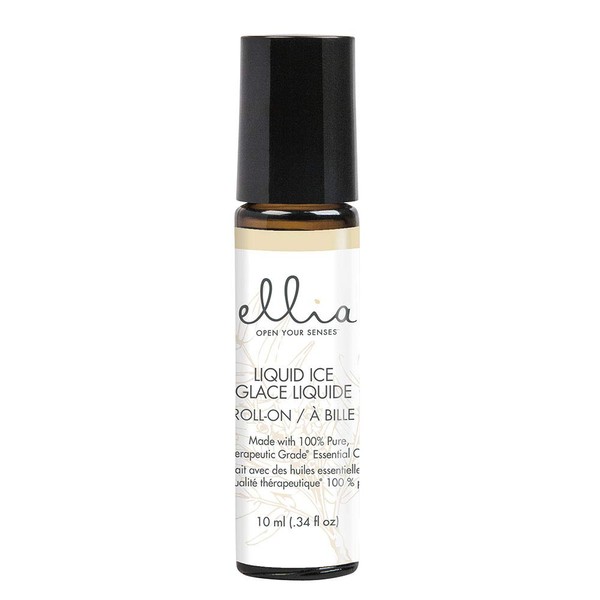 Ellia Essential Oil Roll-On | Liquid Ice Blend| 10ml, 100% Pure, Therapeutic Grade