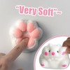 2Set Taba Squishies Hamster with Fuzzy Cat Paw, Pinch Family