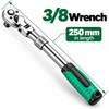 Drive Ratchet Wrench for Garage Repairs - 72-Tooth Flex Head