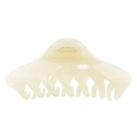 KOEIDO Hair Claw XL 5.4 inches (137 mm) Extra Large Adult Color Firm Grip Milky White