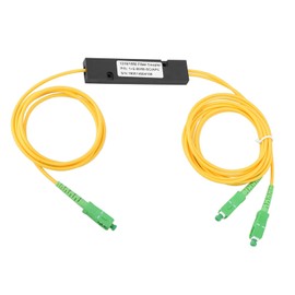 Elprico Fiber Optical Splitter,SC/APC Optical Splitter 1X2 PLC Singlemode Fiber Optical splitter SC/UPC PCL Splitter for Passive Optical Network