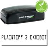 Large Pre-Inked Plaintiffs Exhibit Stamp, Stock Message Stamp, Black Ink,