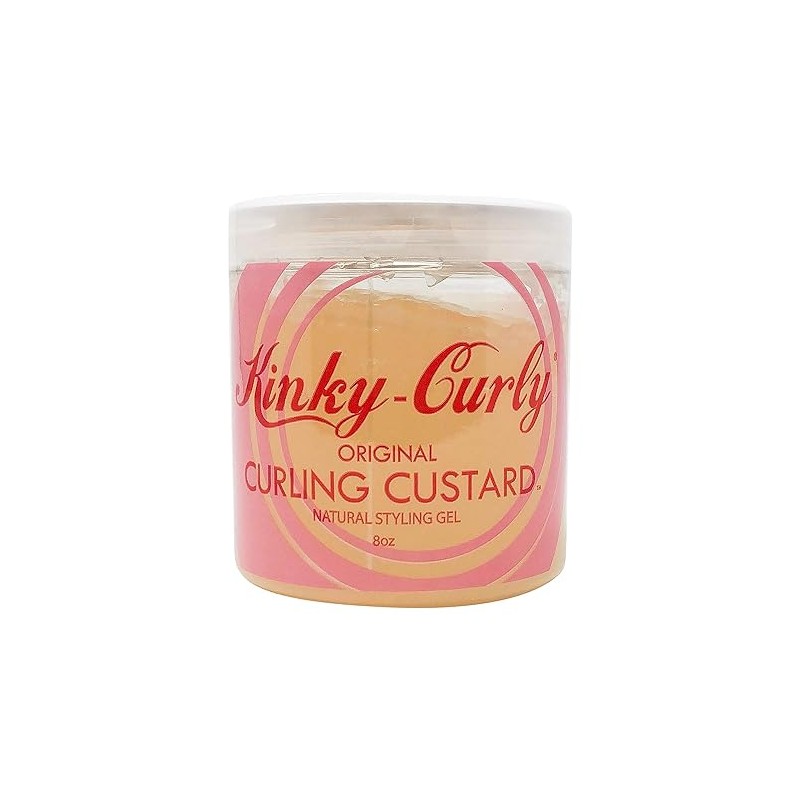 Kinky Curly Original Curling Custard Natural Styling Gel 8oz"Pack of