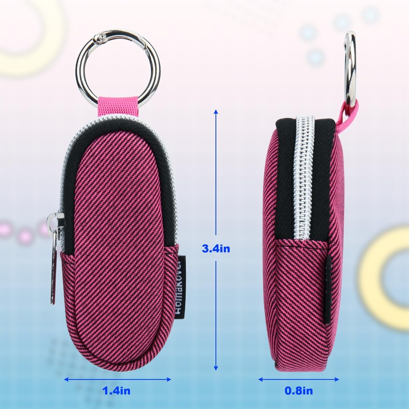 Portable Lip Balm Organizer Case with Keychain, Travel Chapstick Holder