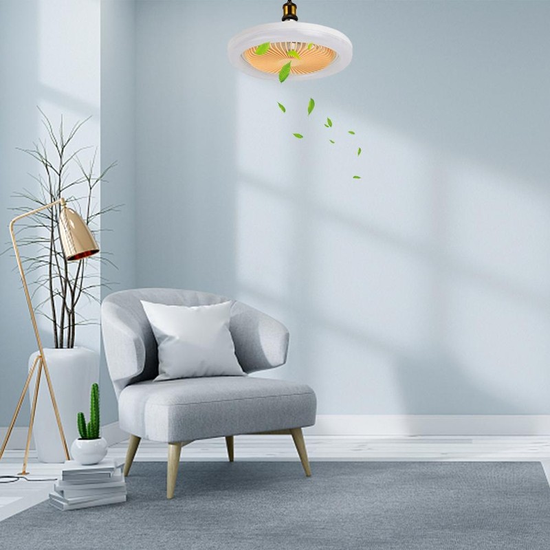 Ceiling Fans with Lighting 30W Dimmable Fan Lamp Modern Smart