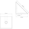 40 x Sossai® Body Connectors/Furniture Connectors/Corner Connectors with Cover Flap