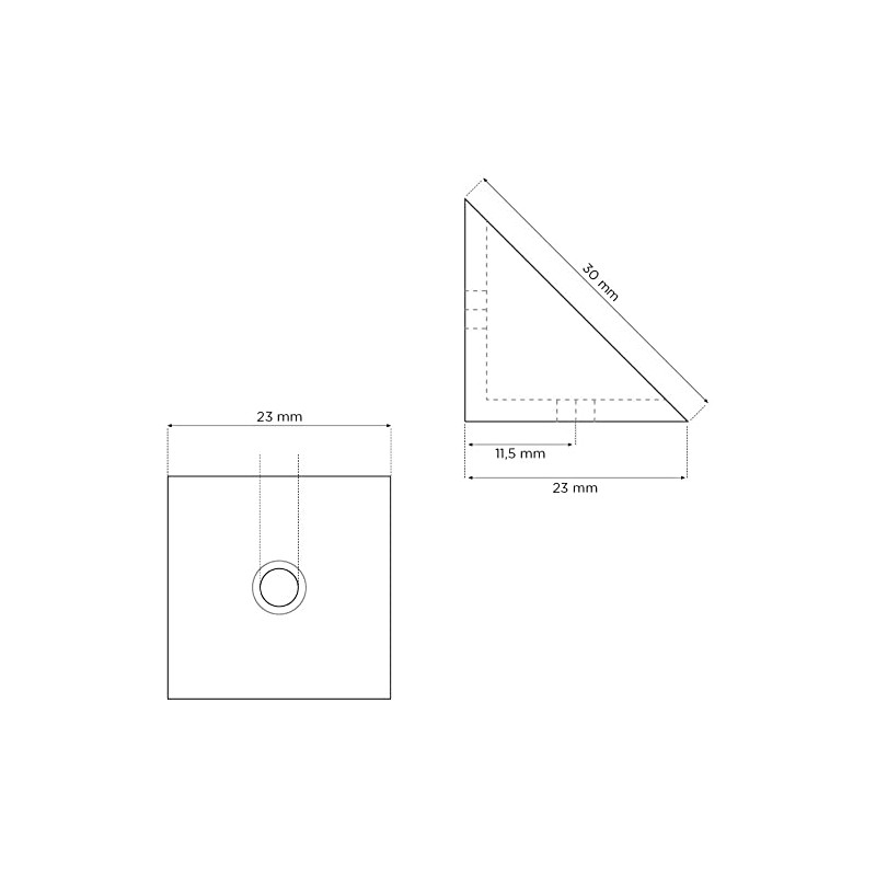 40 x Sossai® Body Connectors/Furniture Connectors/Corner Connectors with Cover Flap