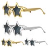 IWOWHERO 4pcs Star Shaped Party Sunglasses for Fun Events Lightweight