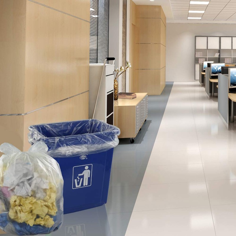 Lesbin 200 x 20L Clear Trash Bags Small Trash Bags