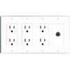 RiteAV 3-5MM Wall Plate 4 Gang with 3 x 15A