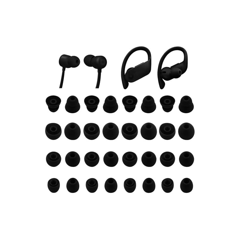 Rqker Eartips Compatible with Beats Flex Powerbeats Pro Earbuds, 16