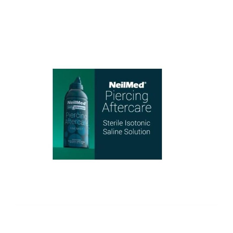 NeilMed NeilCleanse Piercing Aftercare, Fine Mist, 6.3 Fluid Ounce for