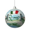 Rome Christmas Ornament Hand Painted European Glass Ball Italy [4