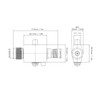 UHF Coaxial Lightning Surge Arrester 400W Male to Female Lightning