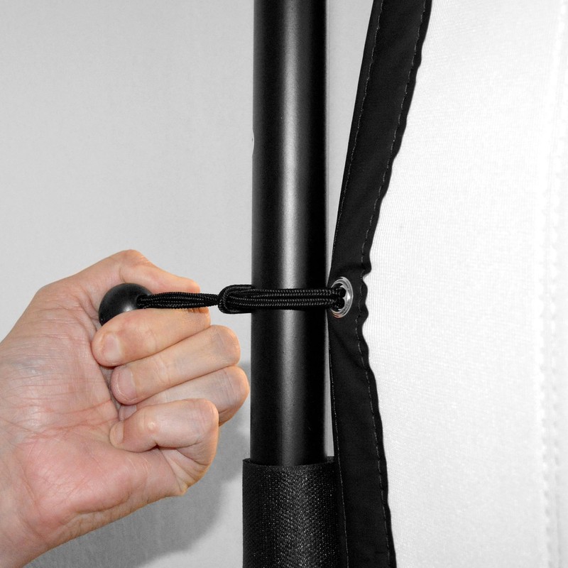 SimSpace 20 Pack Bungee Cords - Convenient Black Netted Bag,