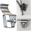 TEHAUX 10pcs Vinyl Siding Hooks Heavy Duty Clips for Outdoor