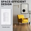 Baomain 2-Pack Duplex Rocker Switch with Wall Plate, 15 Amp,