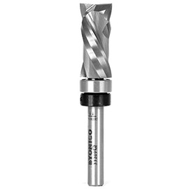 YONICO 33209q Top Bearing Ultra-Performance Compression Flush Trim Router Bit 1/4-Inch Shank