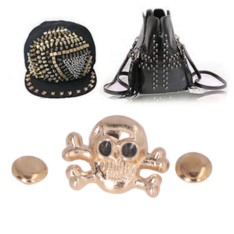 150 Sets DIY Skull Rivets Gothic Style Rustproof Exquisite Fines