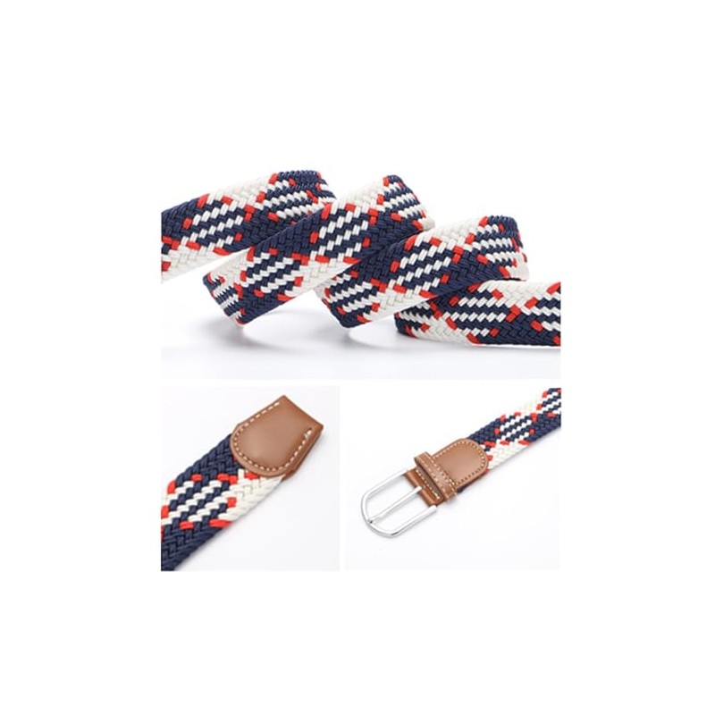 KASSAI Braided Mesh Belt, Total Length 47.2 inches (120 cm),