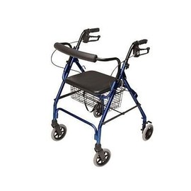 Lumex Walkabout Lite Rollator - 6 COLOR CHOICES - For User Height: 5'4"- 6'0" - Blue